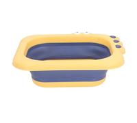 Lavado de Bañista Acostado para Bebés, Protección de la Columna Vertebral, Enjuague Limpio, Bañista para Bebés, PP de Alta Seguridad, Diseño Bonito para Niñas (YELLOW)