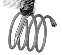 Lavado de cabello de mano, rociador de manguera de cabeza, manguera de goma de baño, mangueras de de ducha, extraíble para ducha, extensor de boquilla de fijación trenzada para baño, bañera