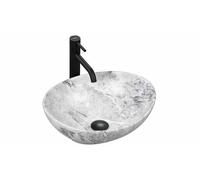 Rea Sofia lavabo 41x34.5 cm oval sobre encimera blanco REA-U9908