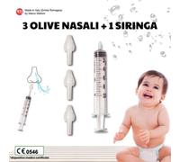 LAVADO NASAL ESTERILIZABLE, N.3 ACEITUNAS Y N.1 JERINGA ESTERILIZABLE, NASALES LAVADO NASAL DE MARCO MALTONI (Conformidad CE) para el lavado de la cavidad nasal con suero fisiológico