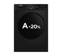 Lavadora 10kg, 1400rpm, clase A-20, Vapor, Negra VALBERG WF 1014