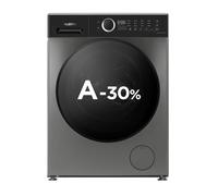 LAVADORA 8kg, 1400rpm, Clase A-30%, ideal para familias de 2-3 personas, color gris silver, VALBERG WF 814 A-30 F S566C
