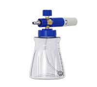 Lavadora a presión de espuma, lanza de espuma de nieve de metal con boquilla ajustable, pulverizador de 1 litro para limpieza de coche