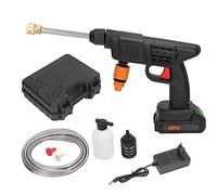 Lavadora a Presión Inalámbrica, Limpiador de Energía Portátil de 400 W, Batería de 1200 MAh, Pistola de Lavado de Automóviles de Alta Presión Portátil de 90 Bar, Alcance de 3 a 5