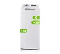 Lavadora Aspes ALCS6201C Carga Superior 6 kg 1200 rpm Clase C Blanca Display LED Vapor