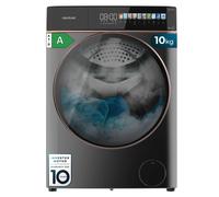 Lavadora autodosis de carga frontal steel de 10 kg de capacidad y 1400