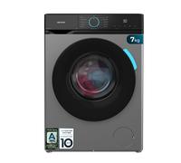 Lavadora color steel de 7 kg de capacidad y 1200 rpm, 11 programas, cl