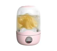 Lavadora compacta portátil para mini máquina de lavandería recargable para ropa interior, calcetines, delicados, ideal para dormitorios, camping, caravanas, uso festivo, blanco (rosa)