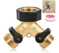 Lavadora con doble grifo y dispensador en Y de 2 vías: fácil instalación y uso versátil