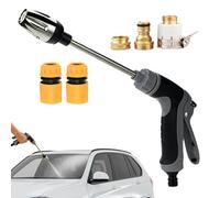 Lavadora de alta presión con conectores, boquilla ajustable, lavadora a presión portátil para detalles de automóviles, máquina de limpieza manual para vehículos, ventanas, vidrio, jardín, patio