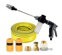 Lavadora de alta presión con conectores, boquilla ajustable, lavadora a presión portátil para detalles de automóviles, máquina de limpieza manual para vehículos, ventanas, vidrio, jardín, patio
