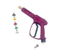 Lavadora de alta presión para boquillas y varitas de latón, pulverizador de conexión rápida de 3/8 pulgadas con adaptador M22 de 15 mm para limpieza de lavadoras eléctricas