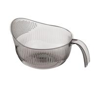 Lavadora de arroz con de PET, cuenco tamiz de lavado con agarre ergonómico, adecuado para cesta de drenaje de verduras para platos
