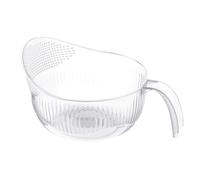 Lavadora de arroz con mango de PET con agarre ergonómico apto para cesta de drenaje de verduras para verduras