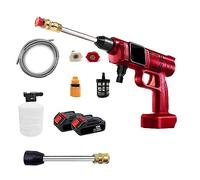 Lavadora De Coche Alta Presión Inalámbrica, Pistola Agua Pulverizada, Limpiador Lavado Portátil, Máquina Limpieza For Batería 18V Potente Chorro A PresióN