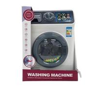Lavadora de juguete con efectos de luz y sonido.
