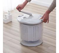 Lavadora de manivela, lavadora portátil de deshidratación manual con tambor giratorio extraíble de 360° y velocidad de 1200 rpm/min, limpieza rápida y eficiente, no daña la ropa