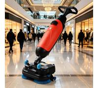 Lavadora De Pisos, Máquina De Limpieza De Pisos, Diseño De Doble Cepillo, Ancho De Limpieza De 45 Cm, Con Depósito De Agua Limpia De 4.5 L Y Depósito De Agua Sucia De 7.5 L, 1200 M²/H Red