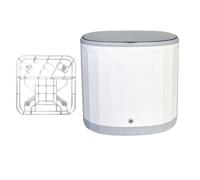 Lavadora de vasos en miniatura para dormitorios de espacios pequeños, limpiador de vasos de construcción de ABS con soporte, limpiador eléctrico para encimera y lavavajillas