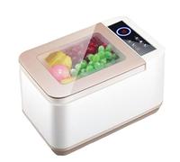 Lavadora de Verduras ultrasónica 10L con la Cesta de Drenaje, Limpiador de Frutas portátil para Verduras, Carne, mariscos, arroz - diseño Visible de la claraboya, Limpieza Profunda y Ahorro de Tiempo