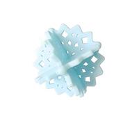 Lavadora Dispositivo de depilación Ropa limpia Bola de lavandería Filtro de retención Copo de nieve ahuecado bola de lavandería antienrollamiento, 1 piezas Azul, China