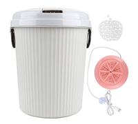 Lavadora eléctrica, lavadora de ropa interior, 8L 18W Mini USB con alimentación portátil, lavadora de ropa, lavadora(Rosa)
