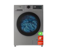 Lavadora Evvo Home Nature Carga Frontal 8 Kg 1350 rpm Clase A Inox Motor Inverter