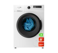 Lavadora Evvo Terra Carga Frontal 8 Kg 1350 rpm A Blanca Motor Inverter