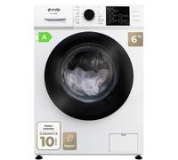 Lavadora Evvo Terra K6 Carga Frontal 6 kg 1000 rpm A Blanca Steam Wash