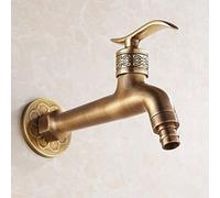 Lavadora Grifo De Jardín Montaje En Pared 1/2 Pulgada Exterior Reemplazo Latón Antiguo for Baño, A(Antique A)