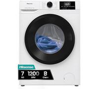Lavadora Hisense WF1G7021BW 7kg Carga Frontal 1200rpm Clase B Blanca Vapor 99.9%