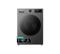Lavadora Hisense WF1I9042BTP2 Carga Frontal 9 Kg 1400 rpm A Negra con Tecnología Inverter y Vapor