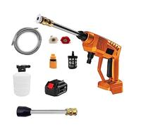 Lavadora Inalámbrica De Alta Presión For Coche, Batería Litio Recargable, Limpiador Automático Pistola Agua Pulverizada For 18V Potente Chorro A PresióN
