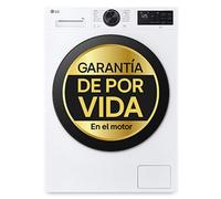 Lavadora Inteligente | LG F2X50S8TLB, AI Direct Drive, TurboWash 360º, 8kg, 1200rpm, Serie 500 Fondo reducido, Un 30% más eficiente que A, Blanca - F2X50S8TLB