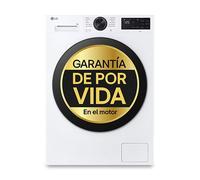 Lavadora Inteligente | LG F4X5009TWB, AI Direct Drive, TurboWash 360º, 9kg, 1400rpm, Serie 500, Un 40% más eficiente que A, Blanco Roto - F4X5009TWB