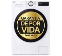 Lavadora Inteligente | LG F2X50S8TLC, AI Direct Drive, TurboWash 360º, 8kg, 1200rpm, Serie 500 Fondo reducido, Un 30% más eficiente que A, Blanca - F2X50S8TLC