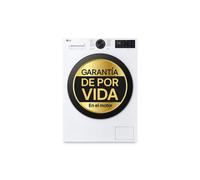 Lavadora Inteligente | LG F2X50S9TLB, AI Direct Drive, TurboWash 360º, 9kg, 1200rpm, Serie 500 Fondo reducido, Un 20% más eficiente que A, Blanca - F2X50S9TLB