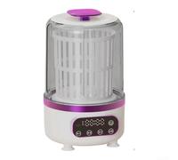 Lavadora mini portátil de 2,5 L recargable por USB con luz UV para ropa interior y calcetines, taza compacta de lavandería para viajes (violeta)