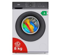 Lavadora Nilson NL8200AI Carga Frontal 8 Kg 1200 rpm A Blanca Big Door Vapor
