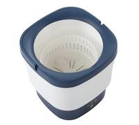 Lavadora Portátil de Gran Capacidad de 9 Litros, Mini Lavadora con Cesta de Drenaje, Lavadora Pequeña Plegable, Limpieza Profunda para (Enchufe de la UE)