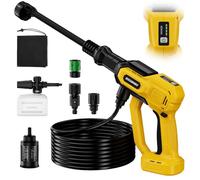 Lavadora portátil inalámbrica para batería Dewalt de 20 V, lavadora de mano portátil de 1000 PSI con motor sin escobillas, boquilla 6 en 1, 3 niveles ajustables para limpieza de pared de valla de