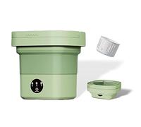 Lavadora Portátil Lavadora Automática Plegable de 6 5 L Centrifugadora Mini Cubeta de Lavado Pequeña para Ropa Interior Ropa de bebé Dormitorio Viaje en Caravana Regalo (Verde)