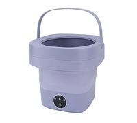 Lavadora Portátil, Mini Lavadora Plegable, Capacidad de 6, 5 L, Completamente Automática, Lavadora Semiautomática de Limpieza Profunda Plegable Adecuada para Lavar Piezas Pequeñas(Púrpura)