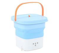 Lavadora Portátil, Mini Lavadora Plegable, Gran Capacidad y Bajo Ruido, Pequeña Lavadora para Ropa de Bebé, Ropa Interior O Artículos Pequeños, Apartamento, Dormitorio, Camping(Azul)