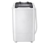 Lavadora Portátil para Acampar, Espacios Pequeños, Mini Lavadora Washing Machine Semi-Automática Compacta 65x41x38cm(Negro)