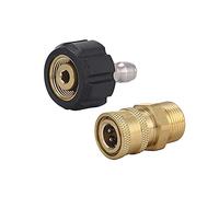 Lavadora presión conexión rápida 3/8" Conector hembra M22 Juego adaptadores hidrolimpiadora Acoplador latón lavadora presión Pistolas pulverización conexión rápida pieza conexión manguera agua 1 par