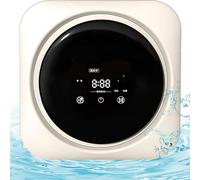 Lavadora secadora de ropa portátil automática de pared, secadoras de ropa compactas, secadoras eléctricas de acero inoxidable de carga frontal de 3,5 l, secadora de ropa portátil para apartamento