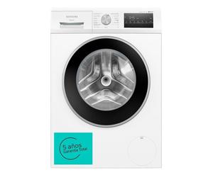 Lavadora Siemens iQdrive Carga Frontal 9 Kg 1400 rpm A Blanca sin Conectividad