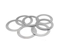 Lavadora ultrafina Arandelas de metal delgadas M16, M17, M18 y M19, espaciador cojinete eje 0,3 mm espesor, junta ajuste alta precisión, 20 unidades(18x25)