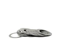 Lavadora ultrafina Arandelas planas de ajuste ultradelgadas acero inoxidable 0,2 mm, juego surtido arandelas for plomería M3, M4 y M5 (100 unidades)(5x10x0.2)